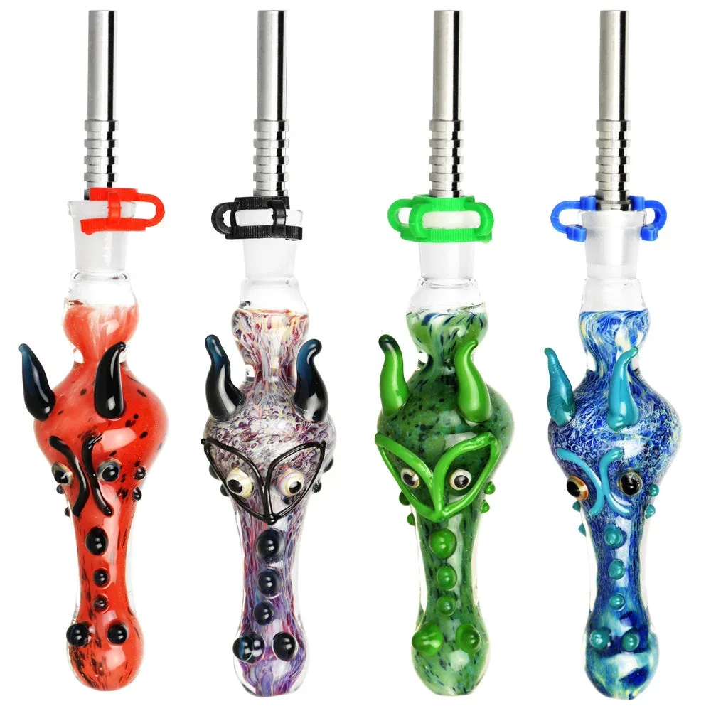 Dragon Snout Glass Vapor Straw w/ Titanium- 4.5"