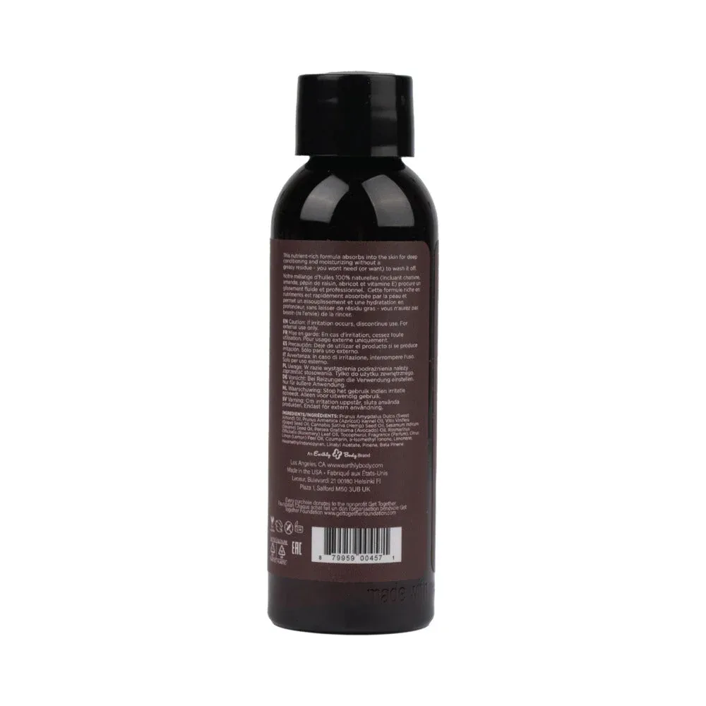 Earthly Body Hemp Seed Massage Oil Skinny Dip 2 oz. - Image 2
