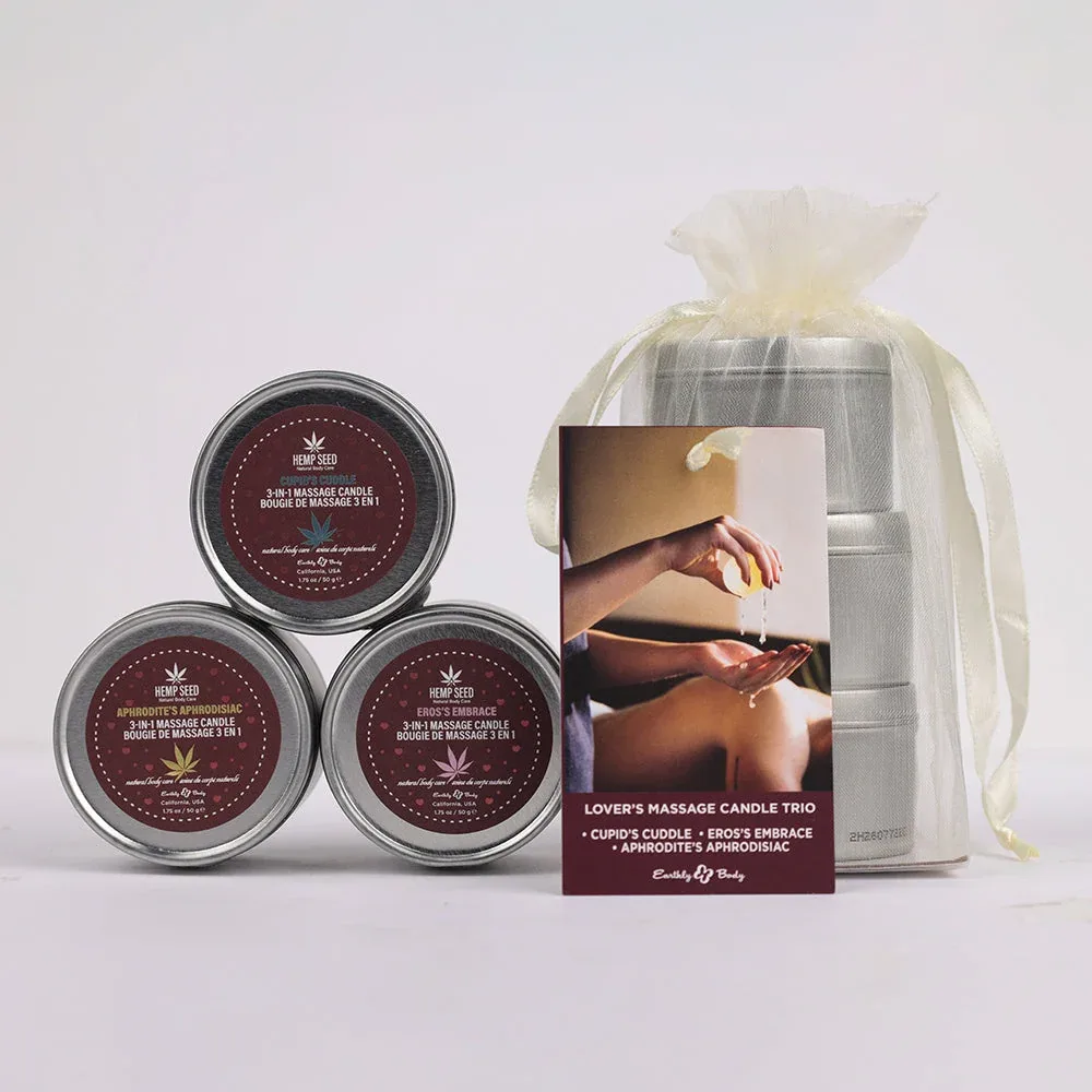 Earthly Body Hemp Seed Valentines Day Candle Trio 1.75 oz. - Image 2