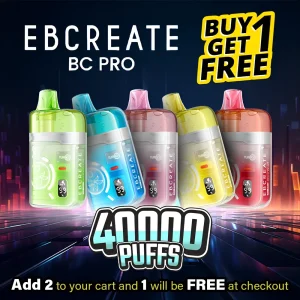 EBCREATE BC Pro Disposable | 40K Puffs - Buy 1 Get 1 Free
