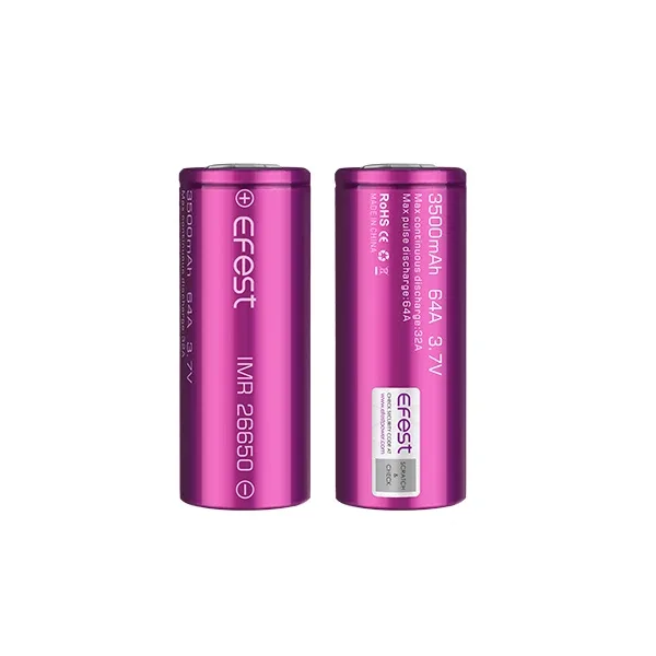 Efest 26650 3500mAh 64A IMR Battery (Pack of 2)