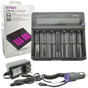 Efest LUC V6 LCD Universal Battery Charger - 6 Bay