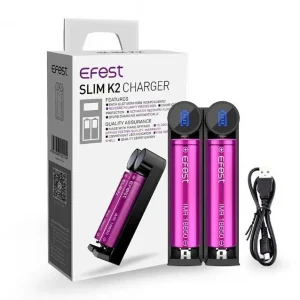 Efest SLIM K2 Intelligent LED Battery Charger - 2 Bay