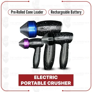 Electric Portable Herb Grinder with Pre-Rolled Cone Loader