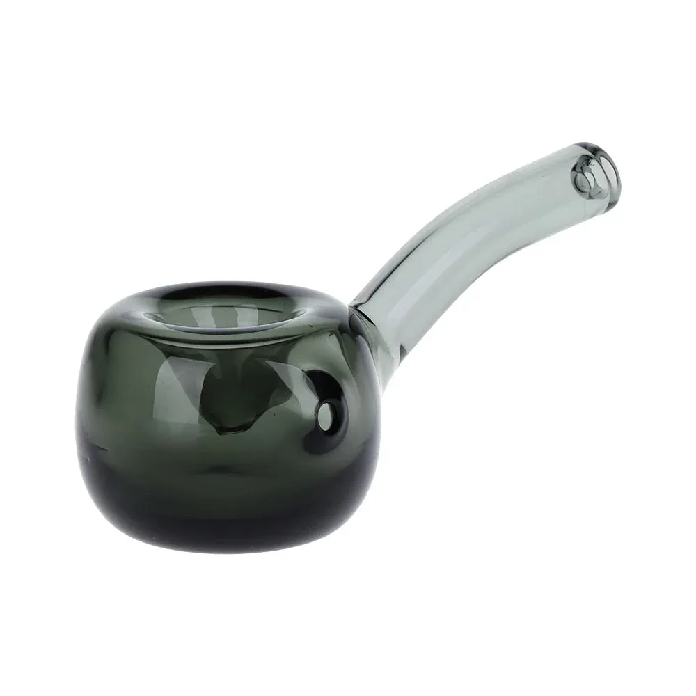 Elegant Bent Hammer Glass Hand Pipe - 4" / Colors Vary - Image 2