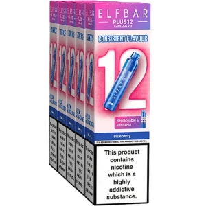 Elf Bar Plus 12 pod vape kit 5 pack