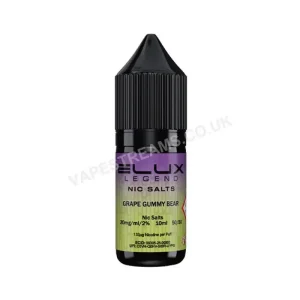 Elux Legend Grape Gummy Bear Nic Salt E-Liquid