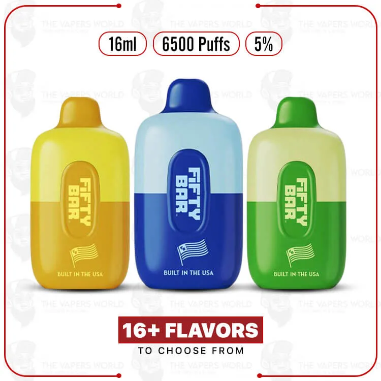 Fifty Bar Disposable Vape 6500 Puffs