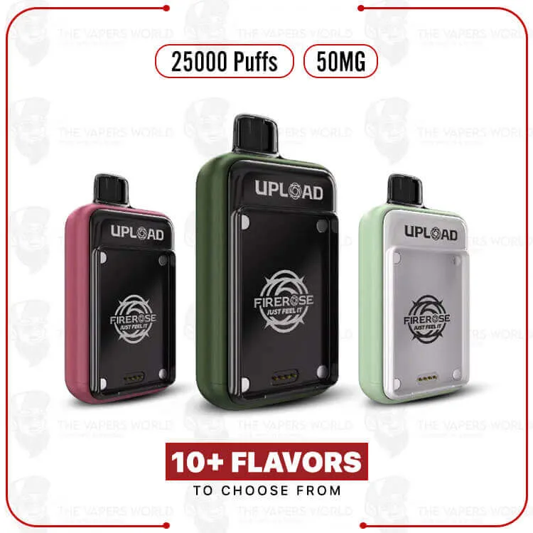 Firerose Upload 25K 25,000 Puffs 5% Replacement Device w/ No Screen Disposable