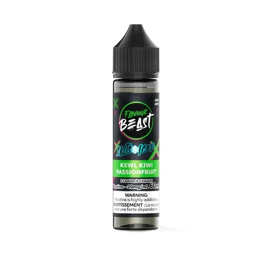 Flavour Beast E-Liquid 60mL Salts - Kewl Kiwi Passionfruit