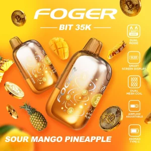 Foger Bit 35K Disposable Vape (5%, 35000 Puffs) - Sour Mango Pineapple