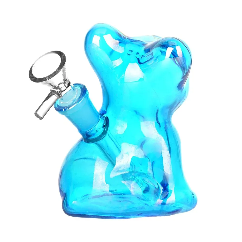 French Bulldog Glass Water Pipe - 4.25" / 14mm F - Image 2