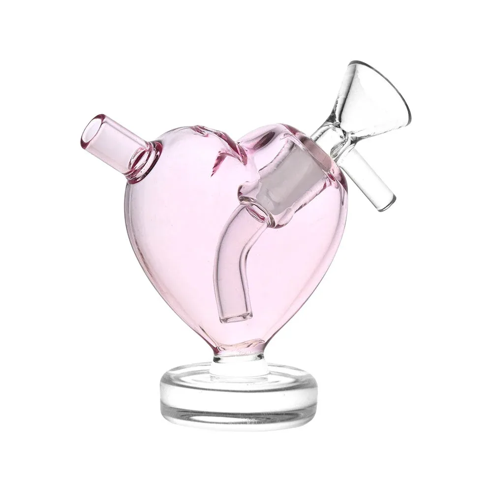 From The Heart Glass Mini Bubbler - 3" / 10mm F - Image 2