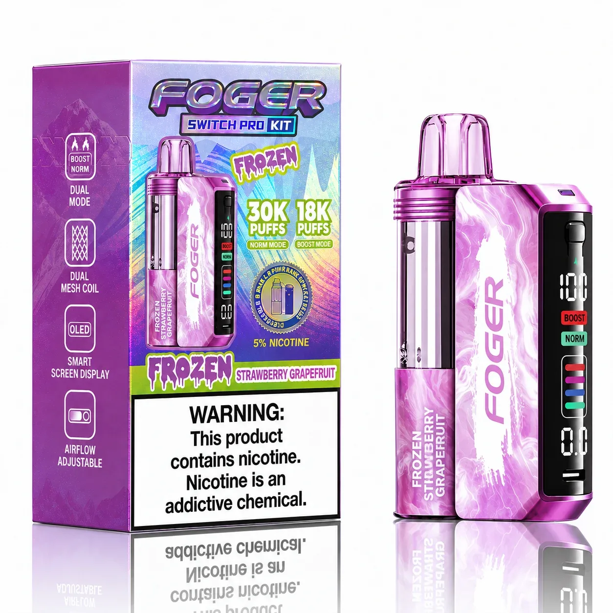 Frozen Strawberry Grapefruit - Foger Switch Pro 30K Disposable Kit