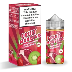 Fruit Monster Strawberry Kiwi Pomegranate 100ml Vape Juice - 3MG