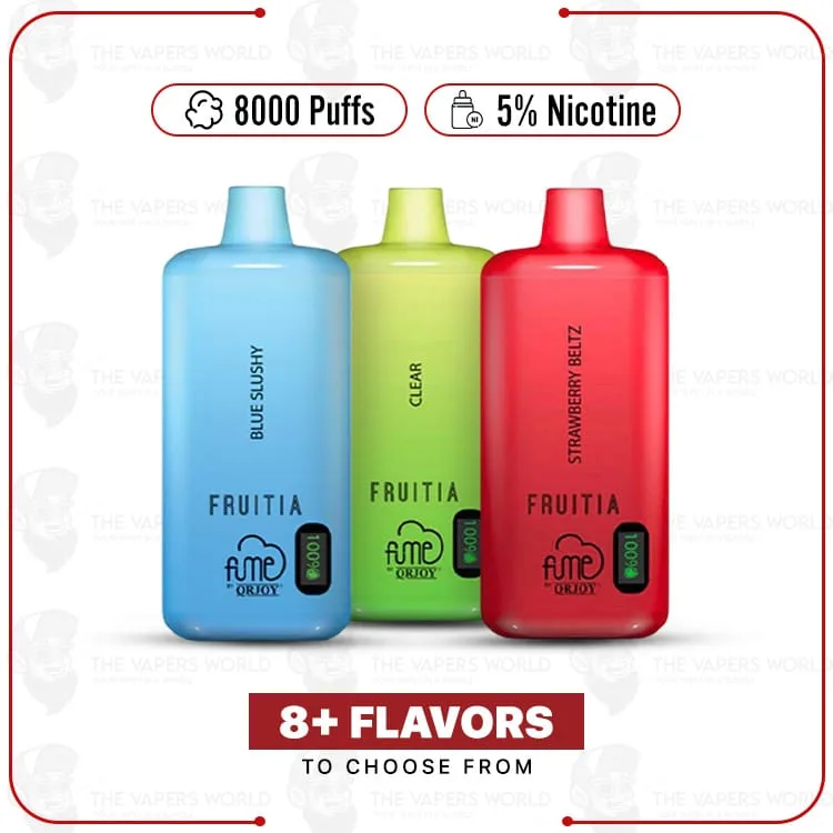 Fruitia x Fume 8000 Puffs Disposable Vape