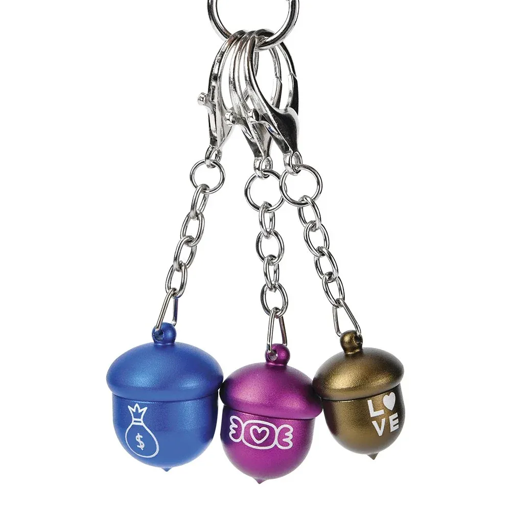Fujima Acorn Metal Storage Keychain - 24ct - Image 2