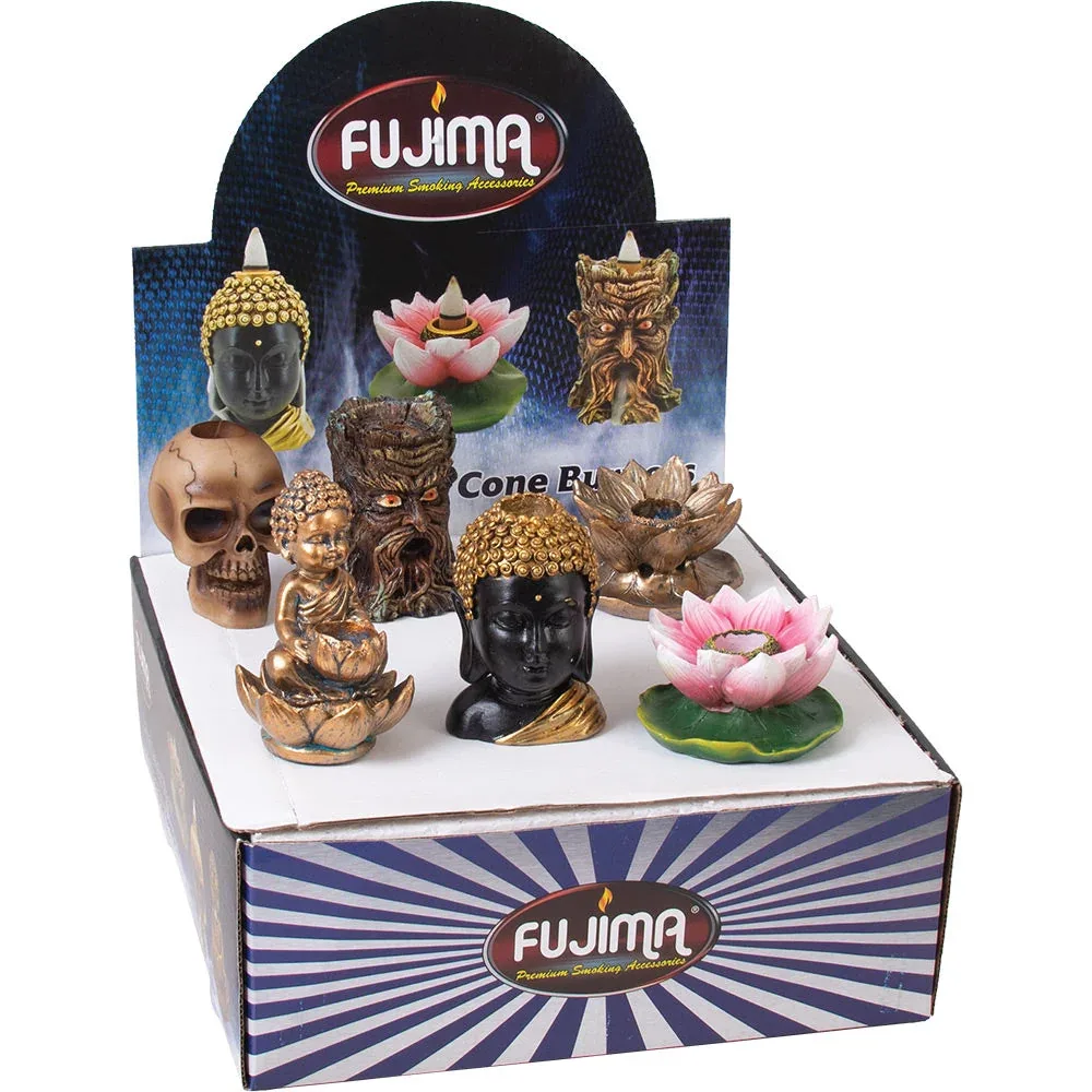 Fujima Mini Backflow Incense Burner - 6pcs