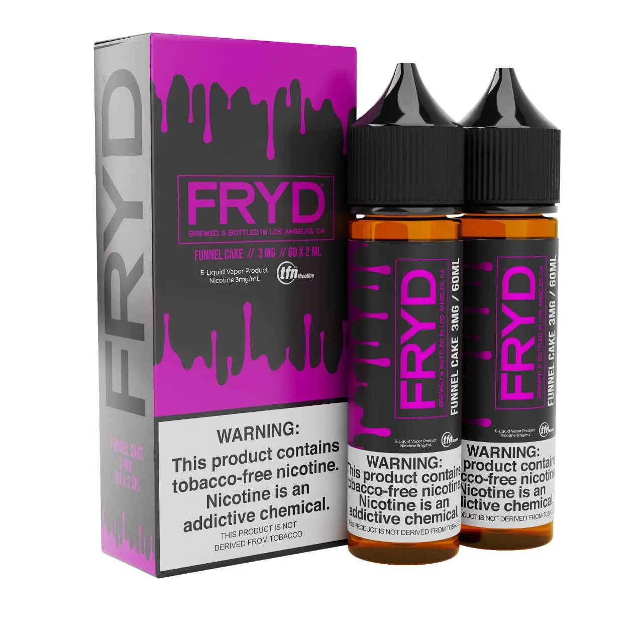 Funnel Cake Synthetic Nicotine 120ml E-Juice | FRYD
