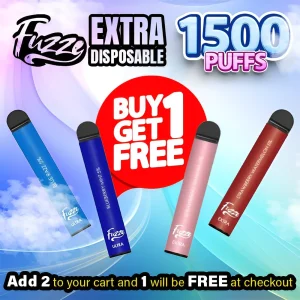 Fuzze Extra Disposable | 1500 Puffs - Buy 1 Get 1 Free