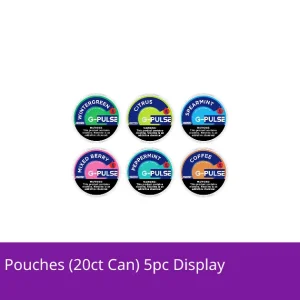 G Pulse Nicotine Pouches (20ct Can) 5pc Display