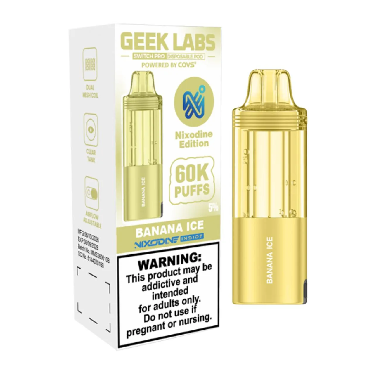 Geek Labs Switch Pro 60K Puffs Pre-filled Replacement Pod