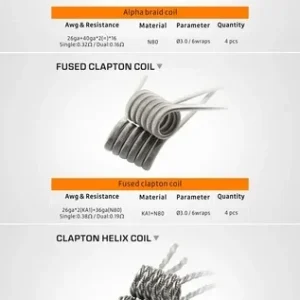 GeekVape 6-in-1 Prebuilt Coils