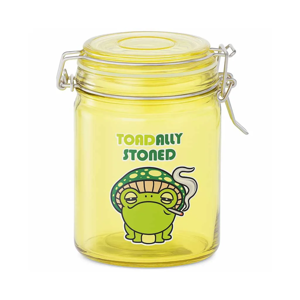 Glass Jar With Clasp