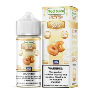 Glazed Donut Tobacco Free Nicotine E-Juice 100ml | Pod Juice