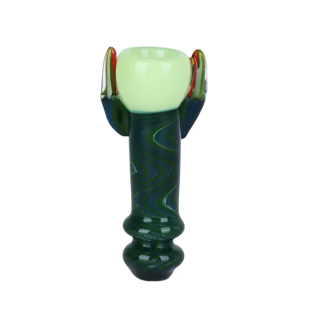 Goblin Claw Goblet Wig Wag Glass Chillum - 3.25" - Image 2