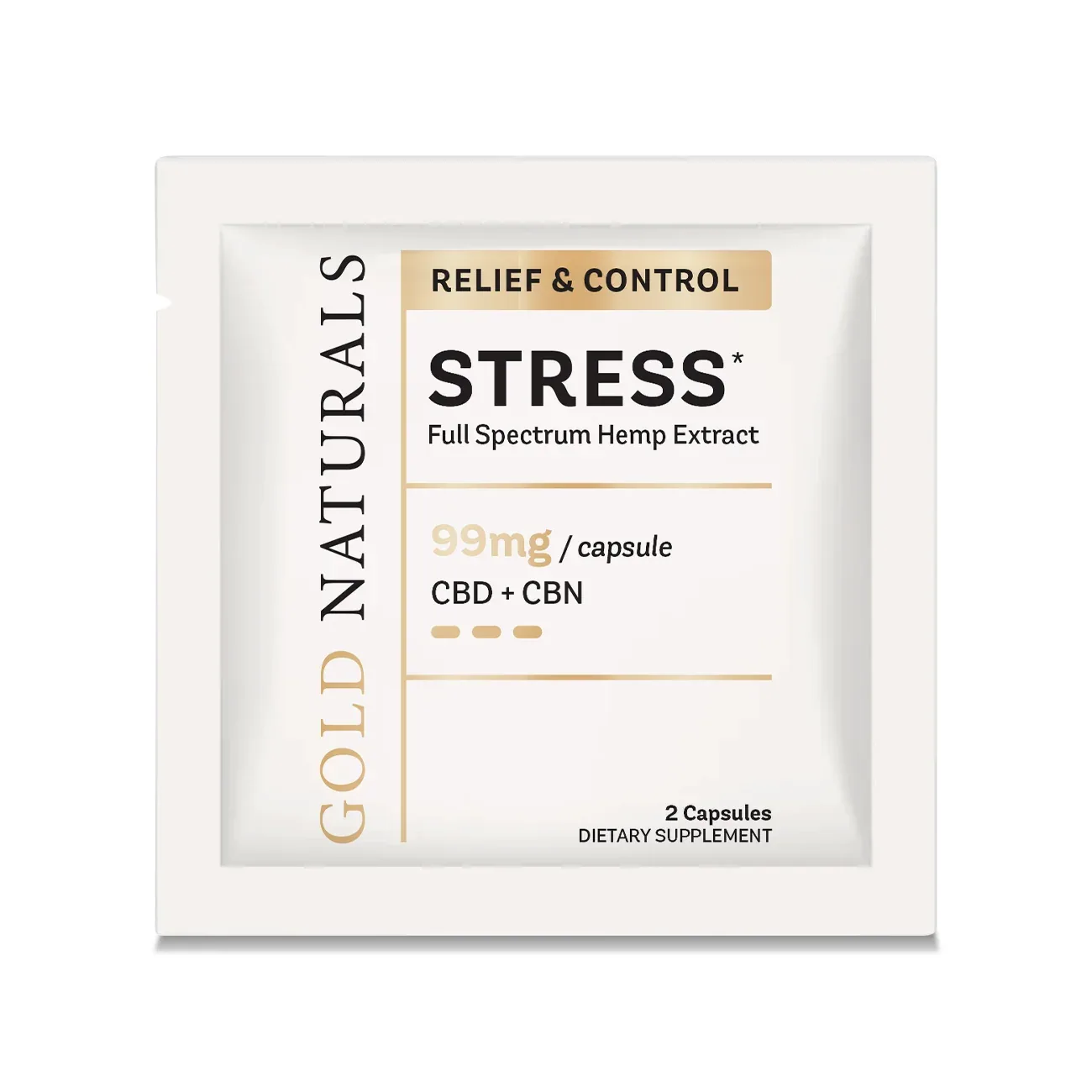 Gold Naturals Stress Relief Soft Gels - Image 2