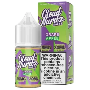 Grape Apple 30ml Synthetic Nic Salt Vape Juice - Cloud Nurdz - 25MG