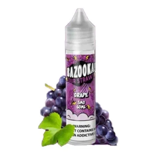 Grape By Bazooka Sour Straws 60ML