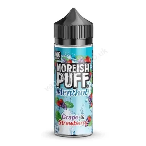 Grape & Strawberry Menthol E-Liquid Shortfill by Moreish Puff