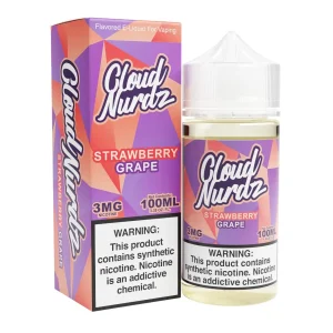 Grape Strawberry Synthetic Nicotine 100ml E-Juice | Cloud Nurdz