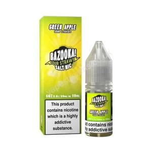 Green Apple Nicotine Salt E-Liquid by Bazooka