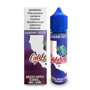 Grizzly Apple Cool | California Grown E-Liquids | 60ml