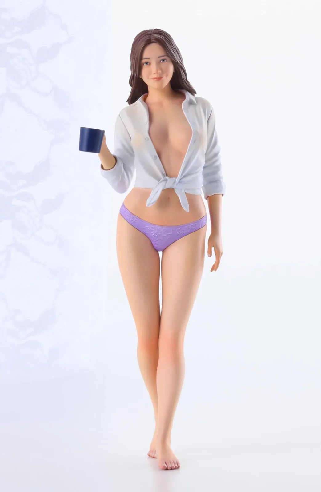 Hasegawa 1/12 Real Figure No. 43 Morning Coffee Unpainted Resin Kit - Image 2