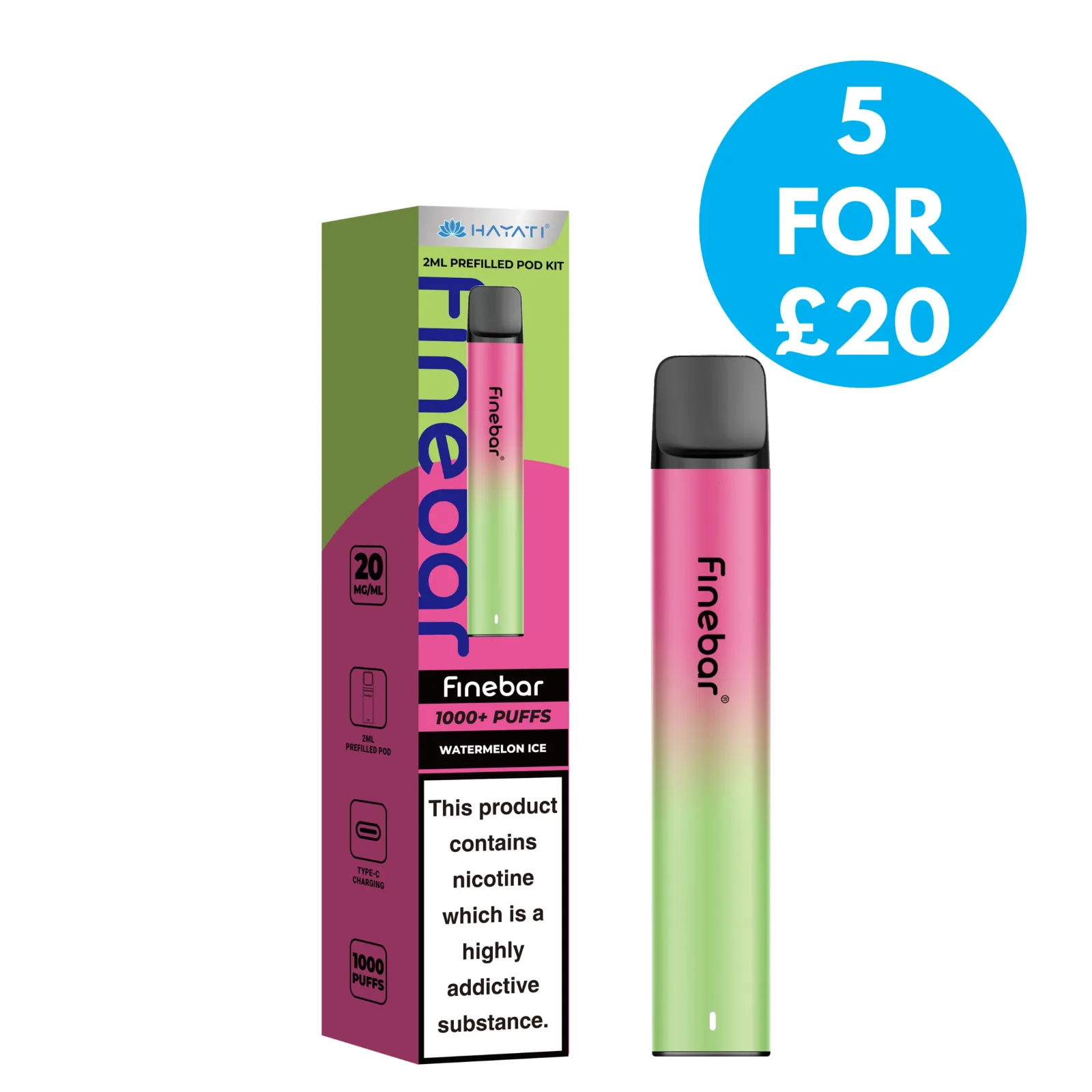 Hayati Finebar Prefilled Pod Kit