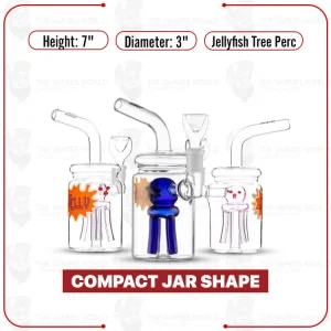Hemper 7″ Jellyfish Jar Bong