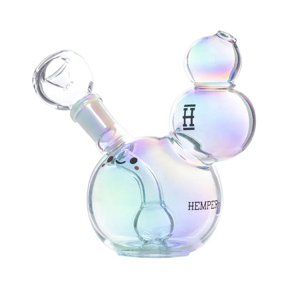 Hemper Bubbles Glass Water Pipe - 4.25" / 14mm F - Image 2