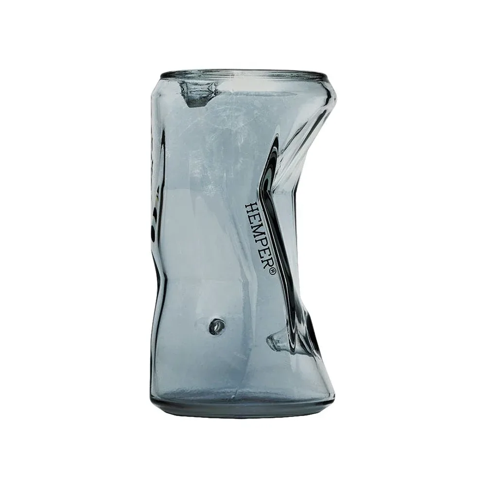 Hemper Crushed Can Glass Hand Pipe - 4.5" - Image 2