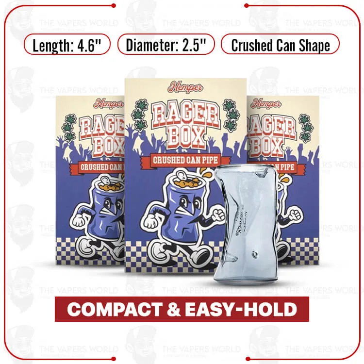 Hemper Rager Crushed Can Hand Pipe