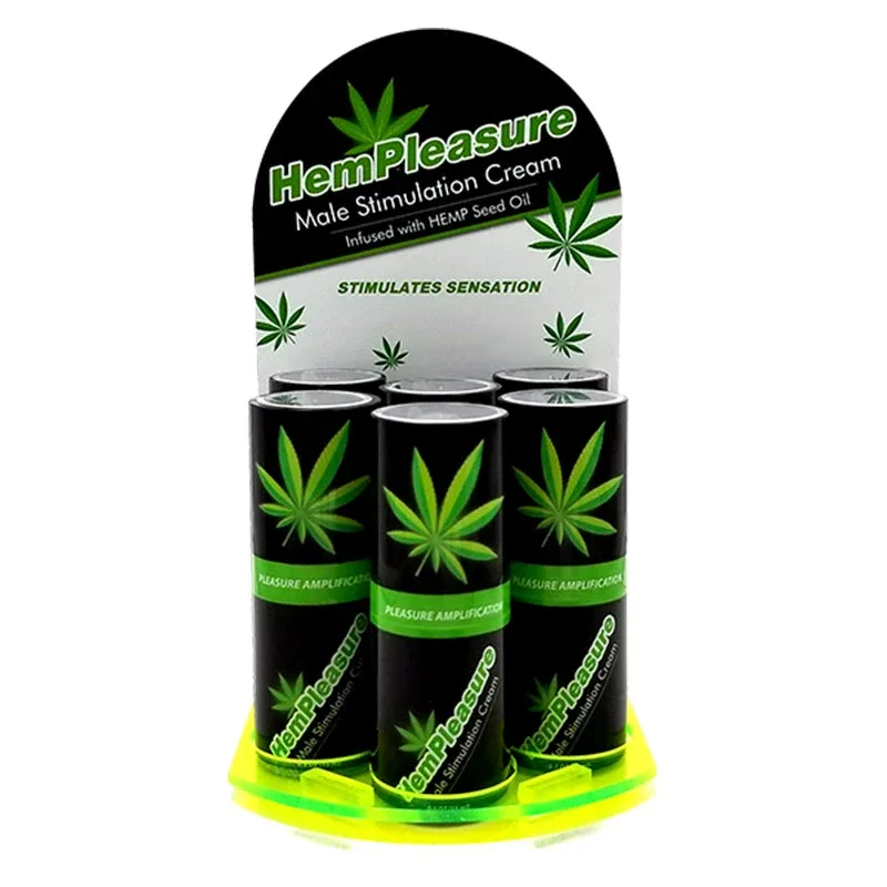 HemPleasure Hemp Seed Oil for Men (6 bottle display .5oz each)