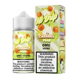 Hi-Drip Caramel Pear Vape Juice 100ml - 0MG