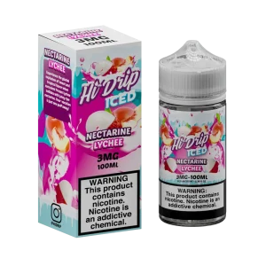 Hi-Drip Iced Nectarine Lychee 100ml Vape Juice - 3MG