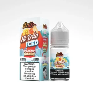 Hi-Drip Salts Iced Peachy Mango 30ml Nic Salt Vape Juice - 50MG