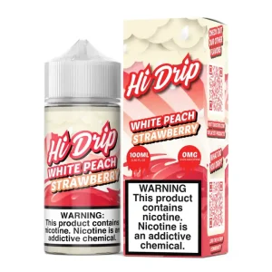Hi-Drip White Peach Strawberry 100ml Vape Juice