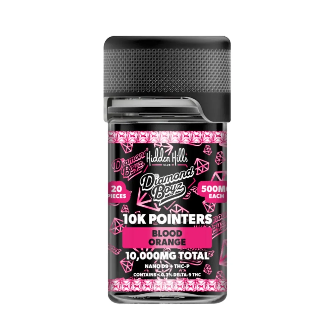 Hidden Hills Club x Diamond Boyz 10K Pointers D9 THCP Gummies 10000MG