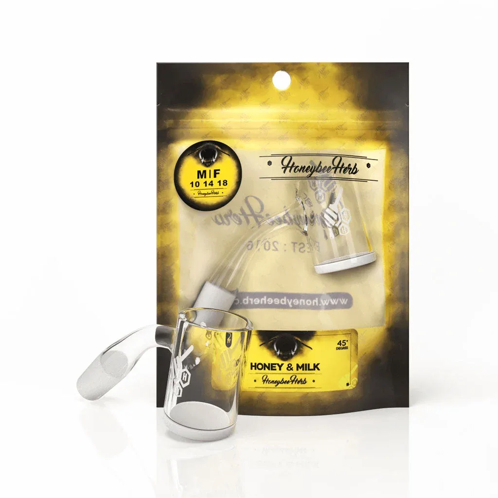 Honey & Milk Quartz Banger - 45° Degree | YL - Image 2